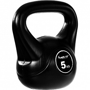 MOVIT Kettlebell činka, 5 kg, černá