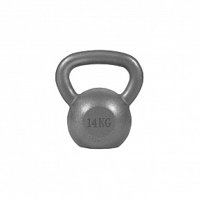 Gorilla Sports Kettlebell činka, litina, šedá, 14 kg