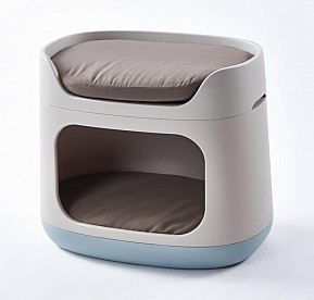 Curver Pelech a přepravka Bunkbed 3v1, cappuccino/modrý