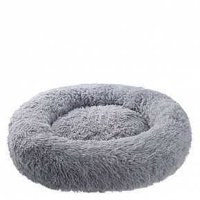 Petstuff Pelíšek pro psa, kulatý, světle šedý, 120 cm