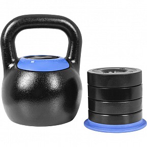 Gorilla Sports Kettlebell, nastavitelná hmotnost 16 - 24 kg