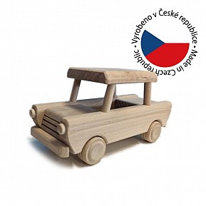 Dřevěné auto Trabant, 24 x 9 x 11 cm