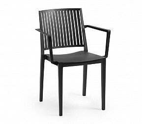 Zahradní křeslo BARS ARMCHAIR, černá