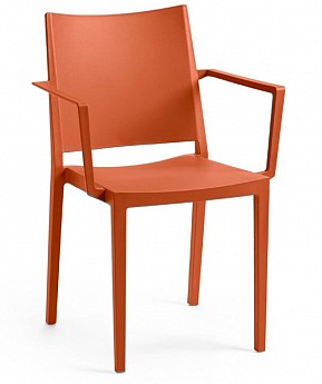 Židle MOSK ARMCHAIR, 82 x 57 x 56 cm, cihlová