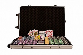 Poker set 1000 ks žetonů OCEAN Trolley, CHAMPION CHIP