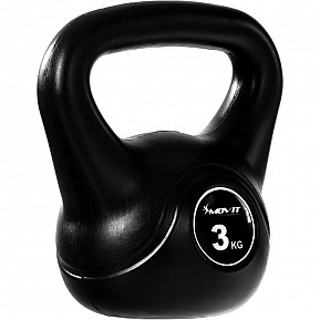 MOVIT Kettlebell činka, 3 kg, černá