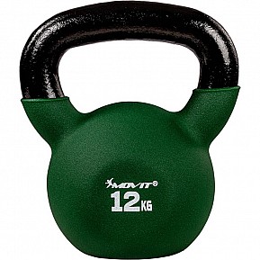 MOVIT Kettlebell činka, tmavě zelená, 12 kg