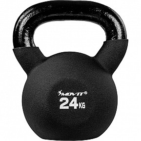 MOVIT Kettlebell činka, černá, 24 kg