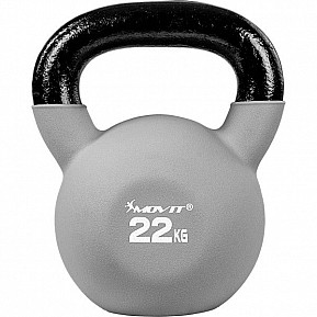 MOVIT Kettlebell činka šedá, 22 kg