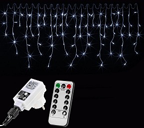 VOLTRONIC Vánoční světelný déšť, 15 m, 600 LED, studeně bílý