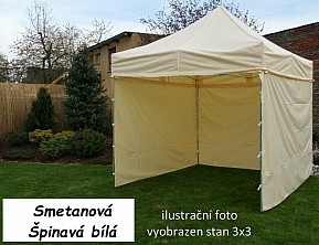 TRADGARD Zahradní párty stan PROFI STEEL 3 x 6 m, smetanový