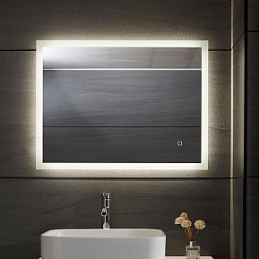 Aquamarin Koupelnové zrcadlo s LED osvětlením, 100 x 60 cm