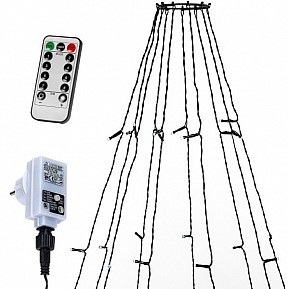 VOLTRONIC Světelný řetěz ve tvaru kuželu 360LED studená bílá