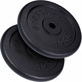 SCSports Litinové kotouče, 2 x 15 kg