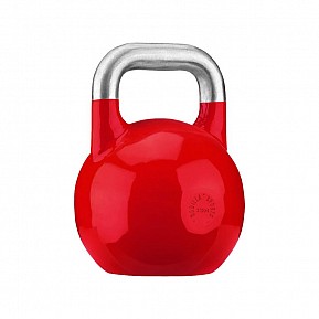 Gorilla Sports Soutěžní kettlebell, červený, 32 kg