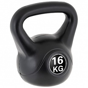 MAXXIVA Kettlebell činka, černá, 16 kg