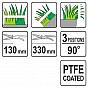 Nůžky na trávu 330 mm 3 pozice (90°)