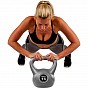 Movit Kettlebell činka, 5 kg, šedá/černá