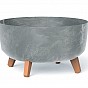 Květináč Prosperplast GRACIA LOW, 38 cm, beton effect