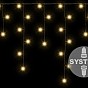 diLED světelný déšť 180 LED, teple bílý, bez trafa