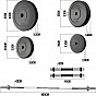 PHYSIONIC Vzpěračský set se závažím, hvězdicové zámky 108 kg