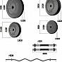 PHYSIONIC Vzpěračský set se závažím, hvězdicové zámky, 36 kg