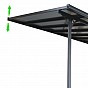 Zahradní pergola BRUCE F 436 x 305 cm, šedá