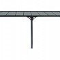 Zahradní pergola BRUCE J 618 x 305 cm, šedá