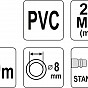 Hadice vzduchová PVC 8mm, 10m