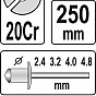 Nýtovačka ruční 250 mm