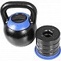 Gorilla Sports Kettlebell, nastavitelná hmotnost 16 - 24 kg