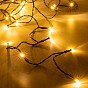 NEXOS Vánoční řetěz, 200 LED, teple bílá, zelený kabel