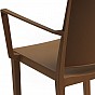 Židle MOSK ARMCHAIR, 82 x 57 x 56 cm, cihlová