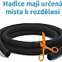 MARIMEX Hadice v metráži 5/4" (32 mm), 5 m, černá