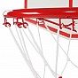 Basketbalový koš s kolečky, nastavitelný 148-236 cm, červená