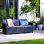 CLAIRE 3 SEATERS SOFA - grafit