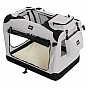 Leopet Přepravní box pro psy S, 49,5 x 34,5 x 35 cm, šedý