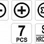 Šroubováky jemné sada 7ks, 2,3,PH00,PH0,T5,T6,T7