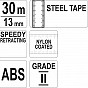 Pásmo měřící ocelové 30m,13mm