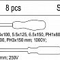 Vložka do zásuvky - sada šroubováků elektrikářských, 1000V, 8ks