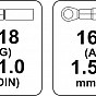 Kleště konektorové 220 mm, průměr 0,5-6 mm