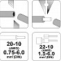 Kleště odizolovací a konektorové univerzální 240 mm