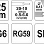 Kleště odizolovací 125 mm, průměr 0,5-6,0 mm