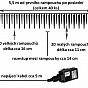 Vánoční osvětlení, rampouchy, 40 LED, studené bílé, ovladač
