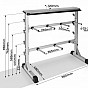 Physionics Stojan na činky, průměr 25 mm, nosnost 300 kg