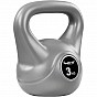 Movit Kettlebell činka, 3 kg, šedá/černá