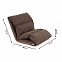 Nastavitelná sofa Relax Lounger, barva hnědá