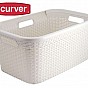 Koš na prádlo RATTAN STYLE 45 l krémový CURVER