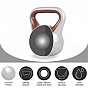 Gorilla Sports Kettlebell činka, vinylová, hnědá, 18 kg