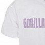 Gorilla Sports Sportovní tričko s potiskem, bílo/fialová 2XL